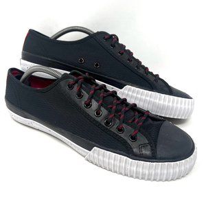 PF Flyers Men’s Center Lo Retro Sandlot Sneaker Sz 12 Black Ripstop Nylon GUC